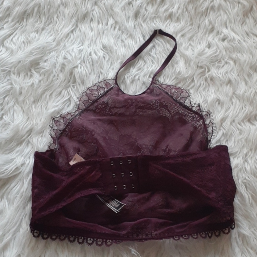 🔥2/30$ NWT VS Sexy Eyelash Lace High Neck Bra - Picture 6 of 7